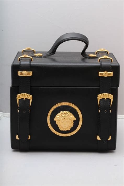 gianni versace couture medusa gold black vanity makeup trunk|Meet The Medusa ‘95, Versace’s New It.